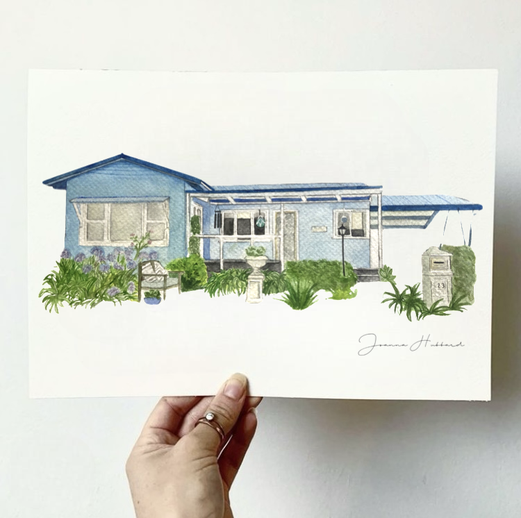 Custom Watercolour authentic House Illustration for Joanna