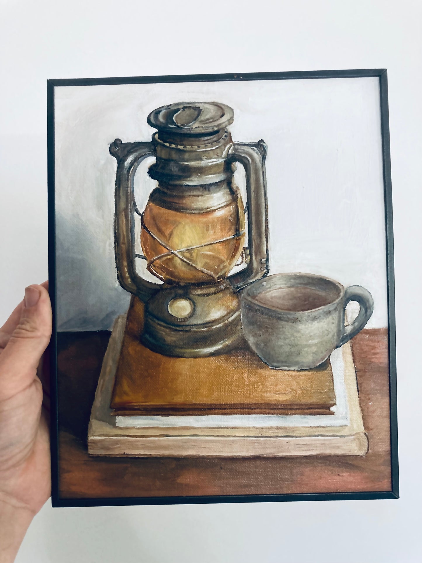 Still Life of a Gaslamp and Tea