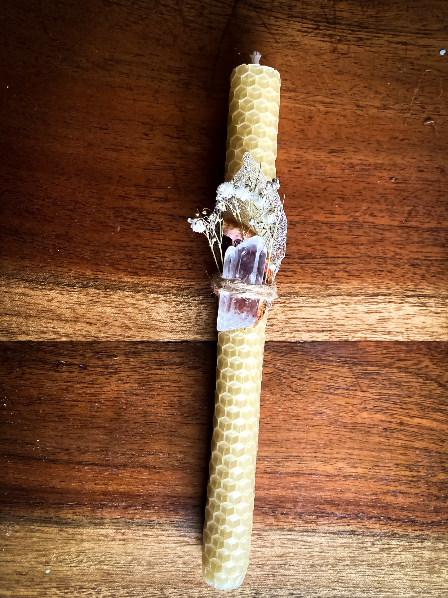 Rolled Beeswax Votive Candle
