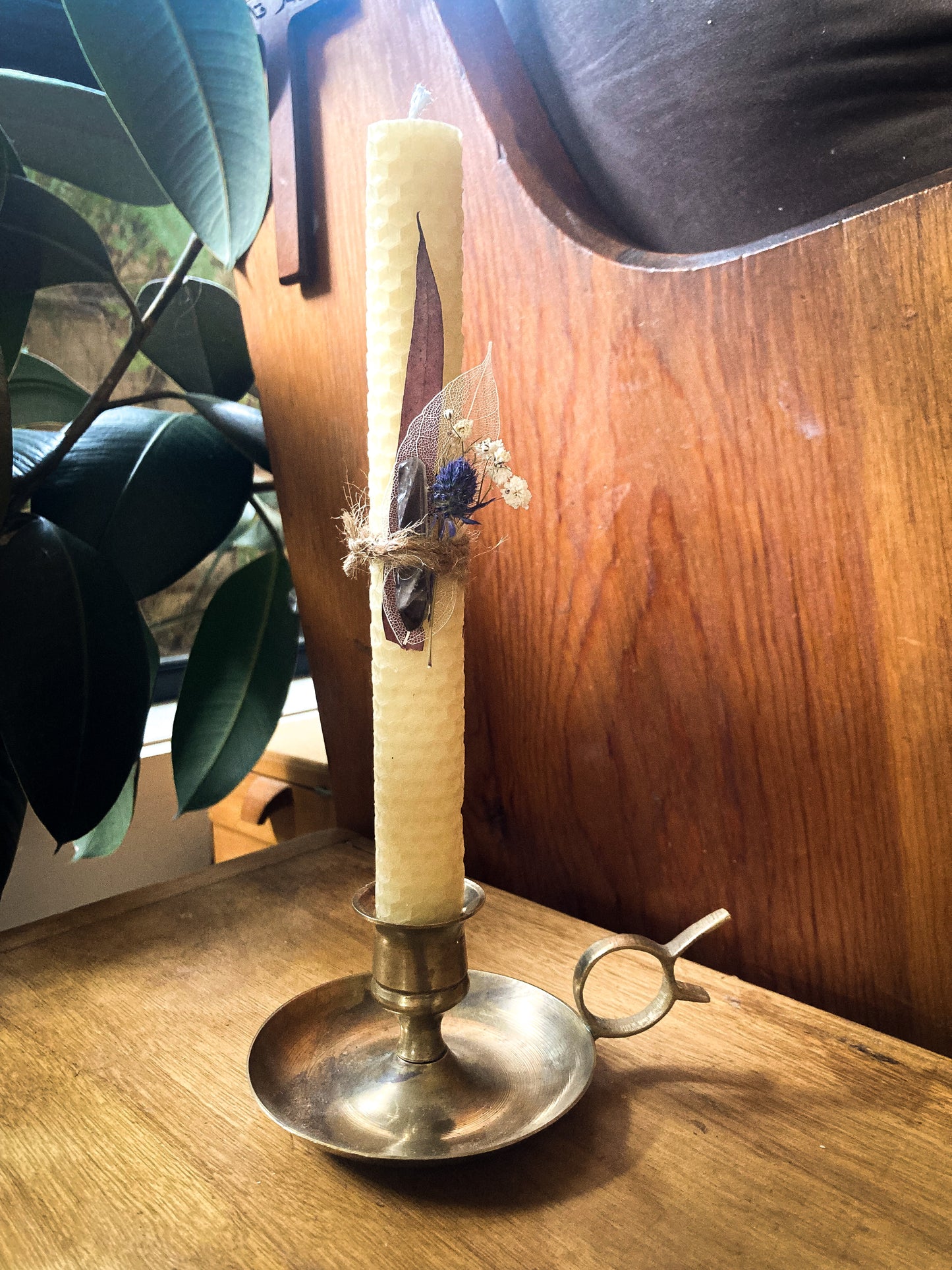 Rolled Beeswax Votive Candle