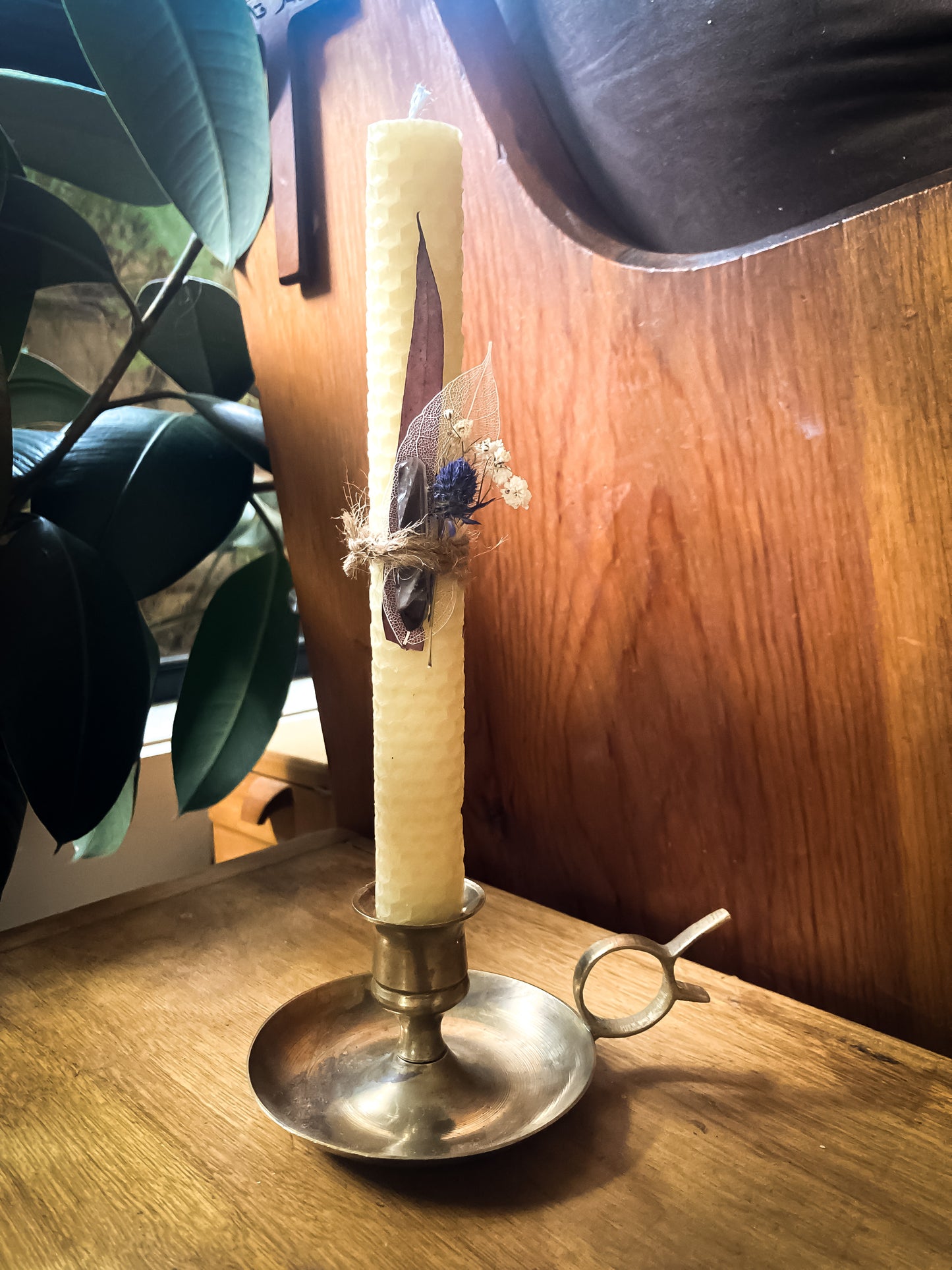 Rolled Beeswax Votive Candle