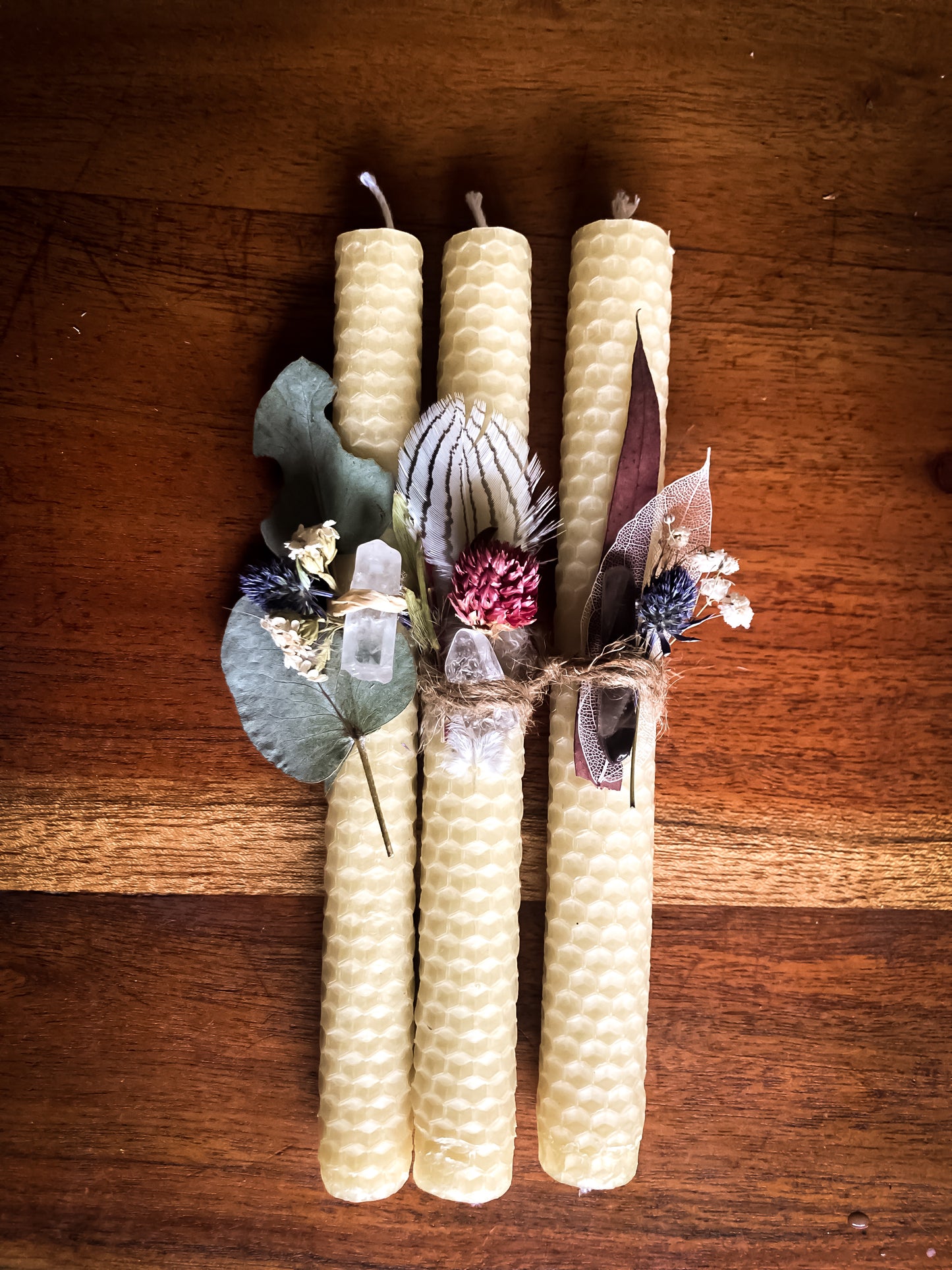 Rolled Beeswax Votive Candle