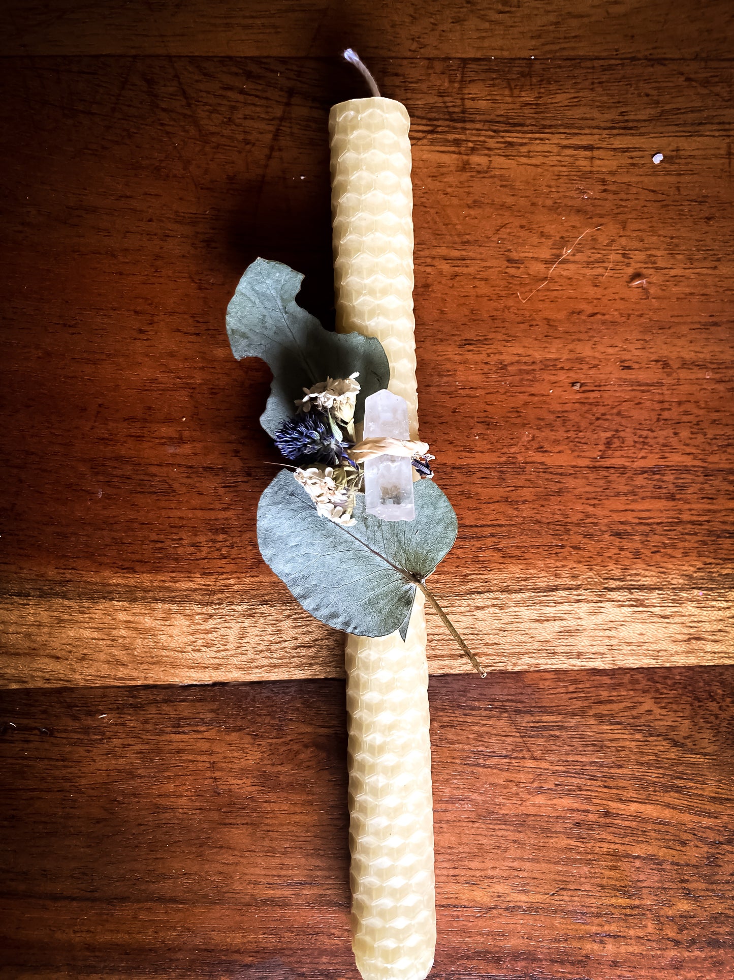 Rolled Beeswax Votive Candle
