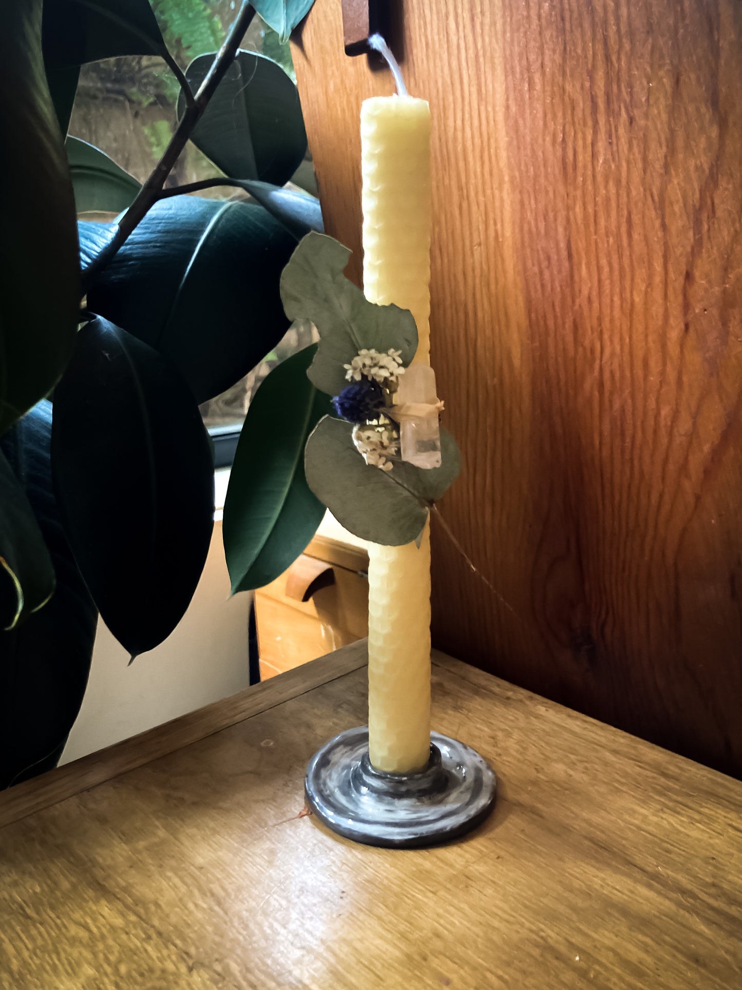 Rolled Beeswax Votive Candle