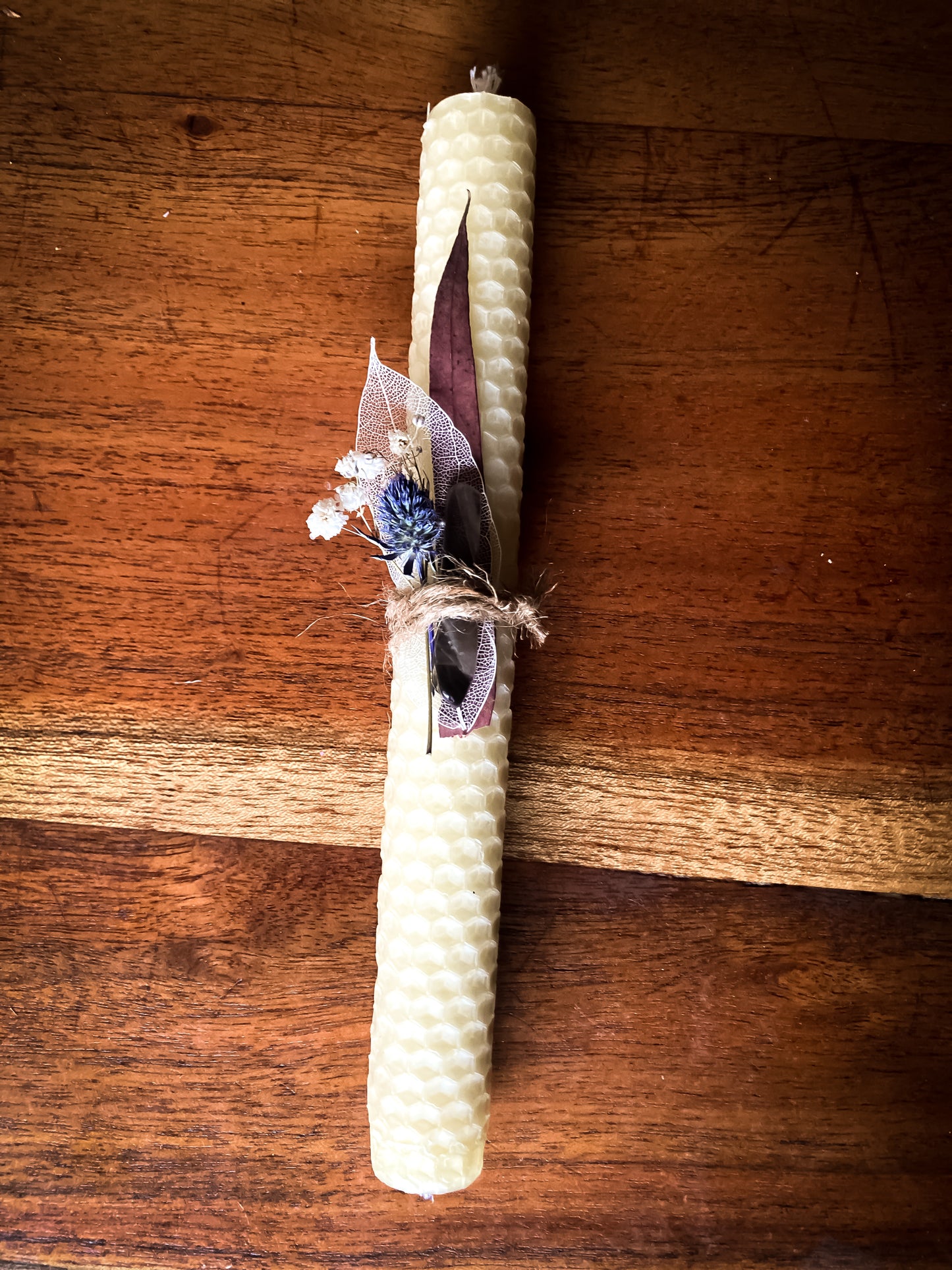 Rolled Beeswax Votive Candle
