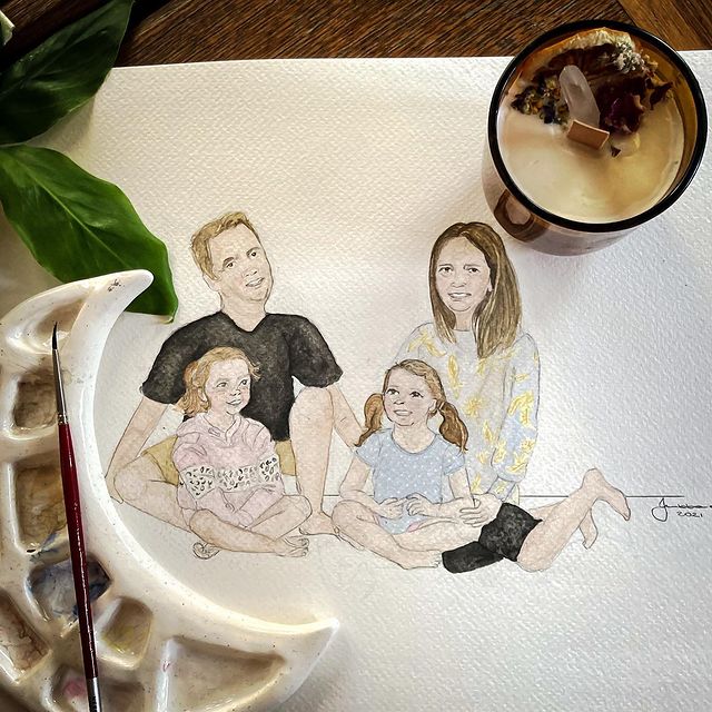 Custom Illustrated Family Portraits A Unique Way to Capture Memories