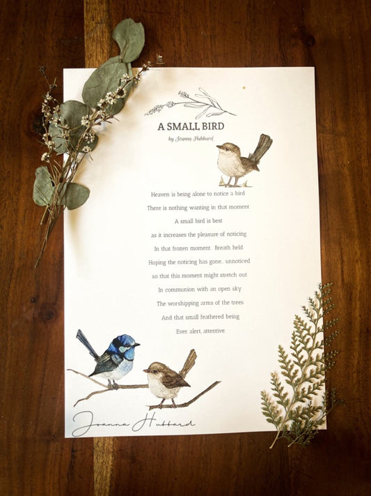 “A Small Bird” Prints 🌲